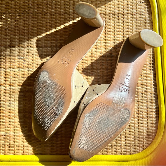 LOQ BEIGE LEATHER MULES | 39 - Picture 9 of 11